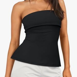 ❤️ Amazon | Black Strapless Top